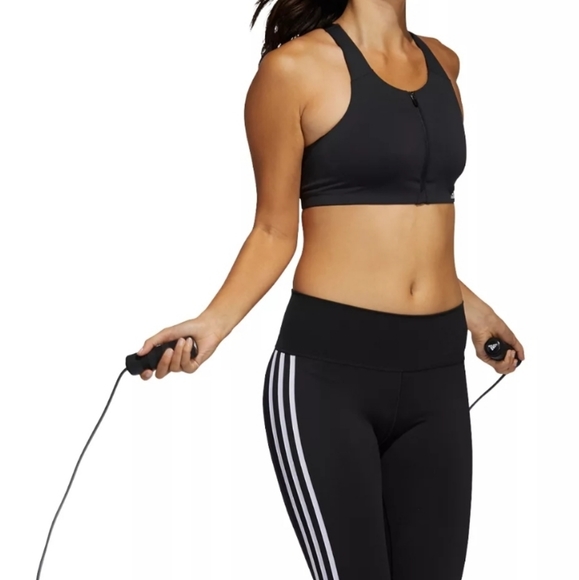 🚩SOLD🚩NWT Women's Adidas Ultimate Sports Bra 34A Zip Up Front & Adj Straps - Picture 5 of 5